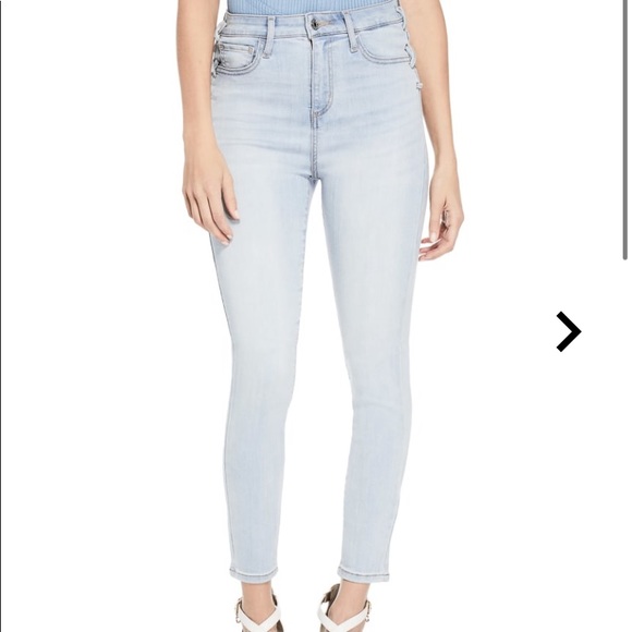 Guess Denim - guess lace up high rise light wash jeans skinny